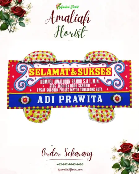 Papan Bunga Ucapan Selamat Rowotamtu
